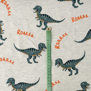 Pleteni materijal Dinosaurs ecru melange