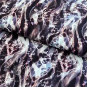 Viskoza ECOVERO Animal skin jeans digital print