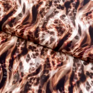 Viskoza ECOVERO Animal skin brown digital print