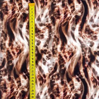 Viskoza ECOVERO Animal skin brown digital print