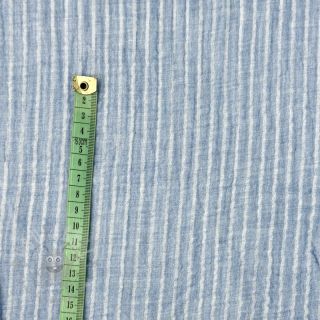 Tetra Tkanina/Muslin YARN DYED Stripes light blue