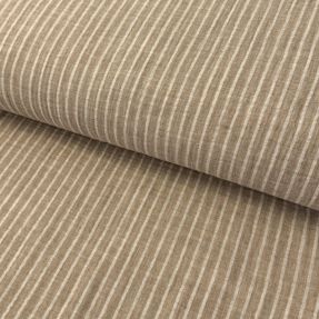 Dvostruka gaza/muslin YARN DYED Stripes taupe