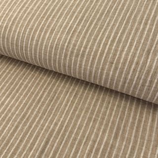 Dvostruka gaza/muslin YARN DYED Stripes taupe