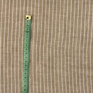 Dvostruka gaza/muslin YARN DYED Stripes taupe