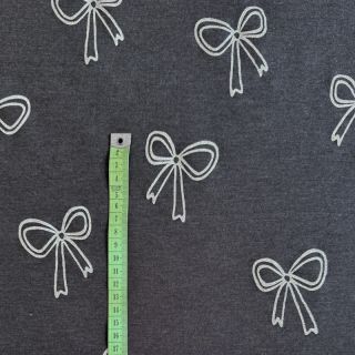 Pleteni materijal Glitter bows indigo melange