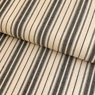Lan viskoza Doubled stripes black