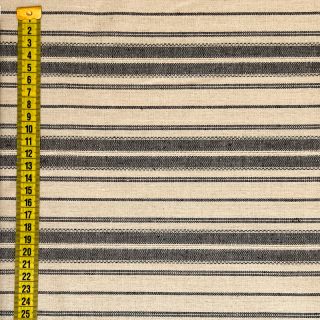 Lan viskoza Doubled stripes black