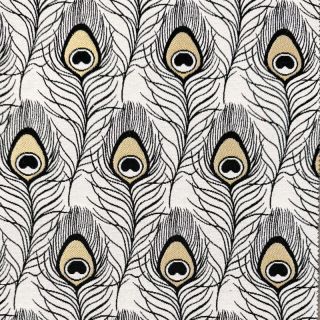 Dekorativna tkanina jacquard Peacock Feather Deco metallic deluxe