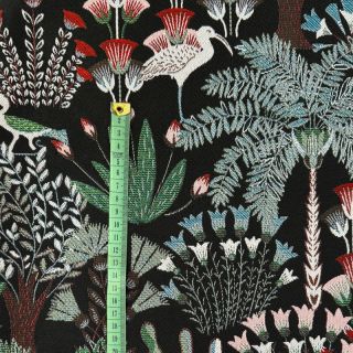 Dekorativna tkanina jacquard Botanic Paradise Bird