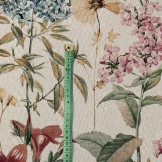 Dekorativna tkanina Linenlook premium Flower Dreamy Field digital print