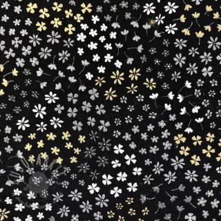 Dekorativna tkanina jacquard Flower Mix Sprinkle metallic deluxe