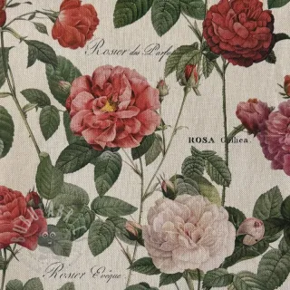 Dekorativna tkanina Linenlook premium Vintage Rose Garden digital print