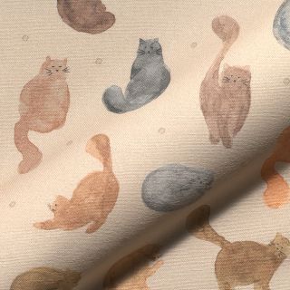 Dekorativna tkanina Cat Furry Friend digital print