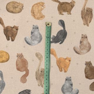 Dekorativna tkanina Cat Furry Friend digital print