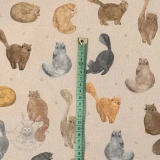 Dekorativna tkanina Cat Furry Friend digital print