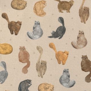 Dekorativna tkanina Cat Furry Friend digital print