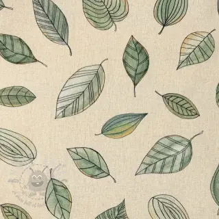 Dekorativna tkanina Handpainted Leaf Art digital print