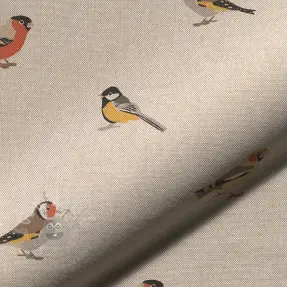 Dekorativna tkanina Linenlook Tiny Garden Birds