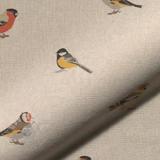 Dekorativna tkanina Linenlook Tiny Garden Birds