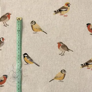Dekorativna tkanina Linenlook Tiny Garden Birds