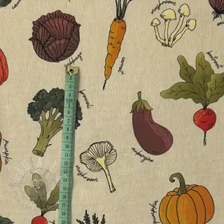 Dekorativna tkanina Veggie Harvest Garden digital print