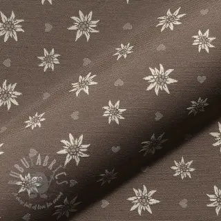 Dekorativna tkanina jacquard DOUBLE FACE Landhaus Edelweiss taupe