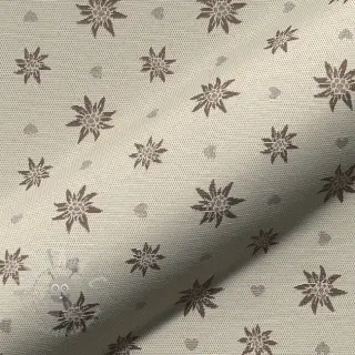 Dekorativna tkanina jacquard DOUBLE FACE Landhaus Edelweiss taupe
