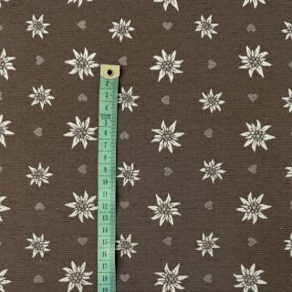Dekorativna tkanina jacquard DOUBLE FACE Landhaus Edelweiss taupe