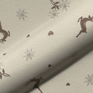 Dekorativna tkanina jacquard DOUBLE FACE Landhaus Mixed Icon taupe