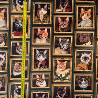 Dekoračná látka Cats Golden Age digital print