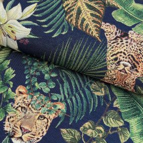 Dekorativna tkanina GOBELIN PREMIUM Leopard Leaf Jungle