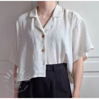 Viskoza s lanom CRINCLE off white