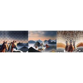 Triko Desert Horses PANEL digital print