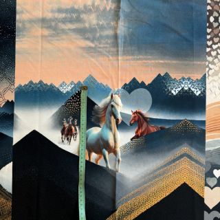 Triko Desert Horses PANEL digital print