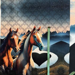 Triko Desert Horses PANEL digital print