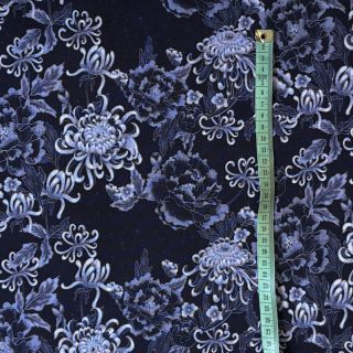 Tkanina jersey Icy Flowers digital print