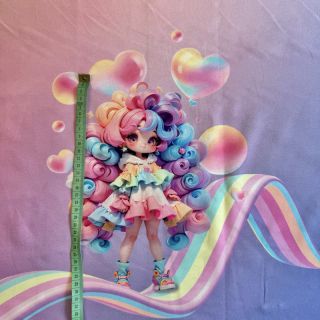 Triko Rainbow Girl PANEL digital print