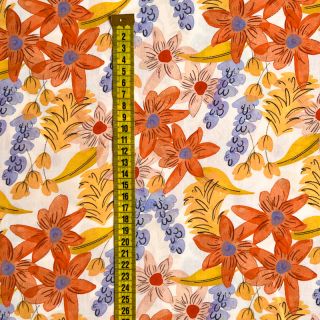 Viskoza RADIANCE Old flowers digital print