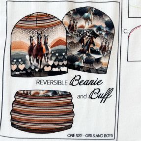 Tkanina jersey Desert Horses PANEL SET digital print