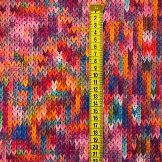Umjetno krzno TWO SIDE Big knit difur digital print