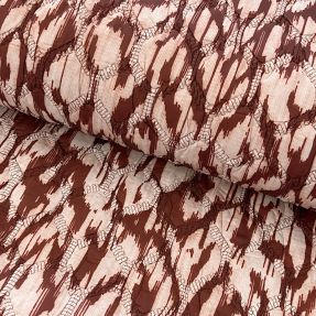 Prošivena tkanina Blurry Ikat brown