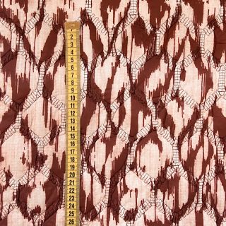 Prošivena tkanina Blurry Ikat brown