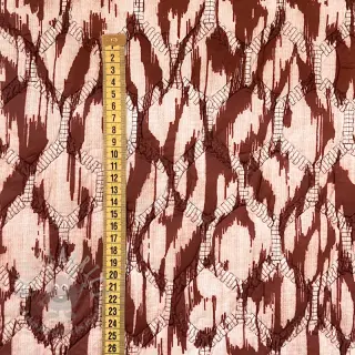 Prošivena tkanina Blurry Ikat brown