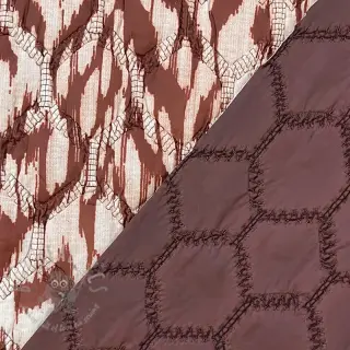 Prošivena tkanina Blurry Ikat brown