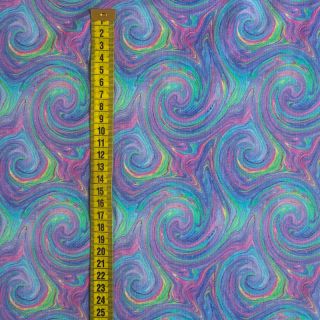 Tkanina jersey Magic colours purple digital print