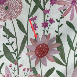 Pamuk Meadow white digital print 2nd class