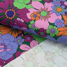 Pamučna tkanina NERIDA HANSEN Blomster dark green