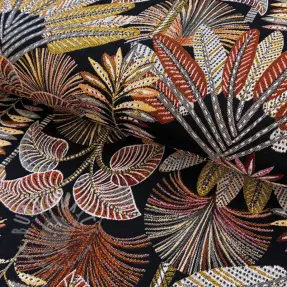 Dekorativna tkanina jacquard Mayorque noir