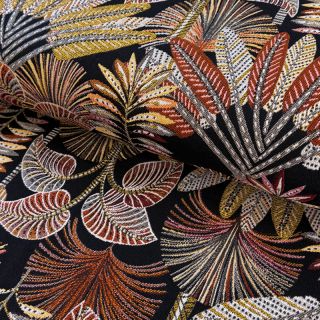 Dekorativna tkanina jacquard Mayorque noir