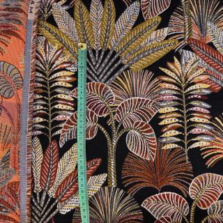Dekorativna tkanina jacquard Mayorque noir